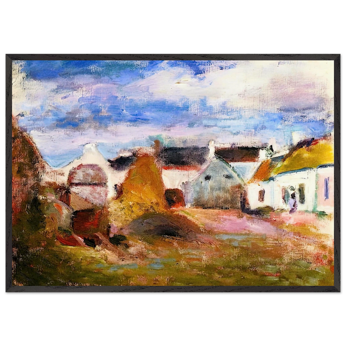FARMYARD IN BRITTANY 1897 - Henri Matisse 70x100 cm / 28x40 inches Framed Art Print – Black Wooden Frame