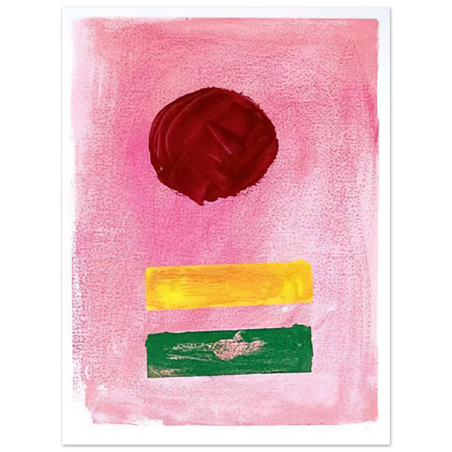 Adolph Gottlieb - Pink Ground - 1972 75x100 cm / 30x40inches Fine Art Poster
