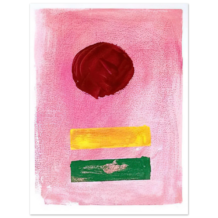 Adolph Gottlieb - Pink Ground - 1972 75x100 cm / 30x40inches Fine Art Poster