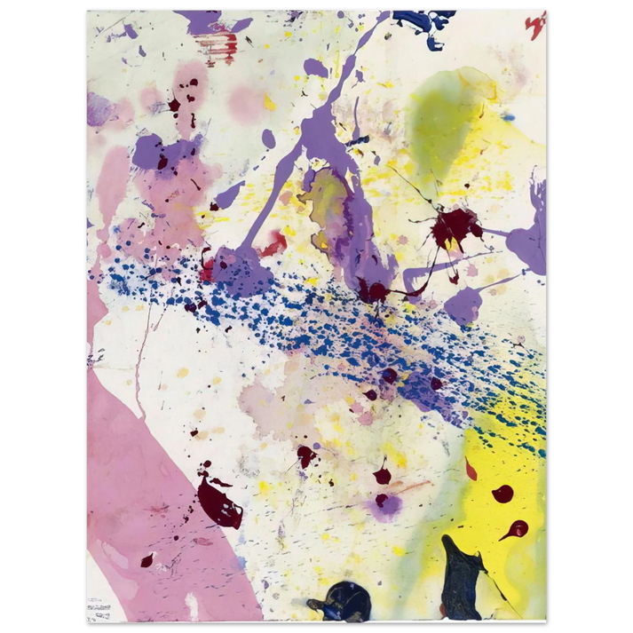 Sam Francis - Untitled SF 90-342 75x100 cm / 30x40inches Fine Art Poster