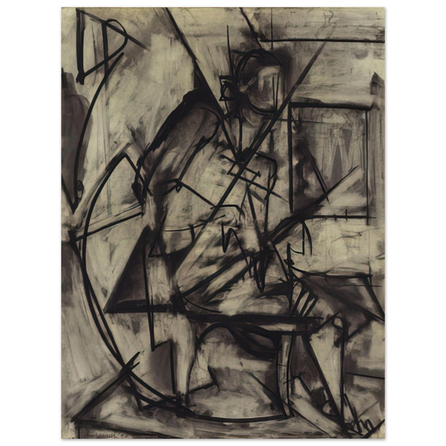 Lee Krasner - Seated Nude 75x100 cm / 30x40inches Fine Art Poster