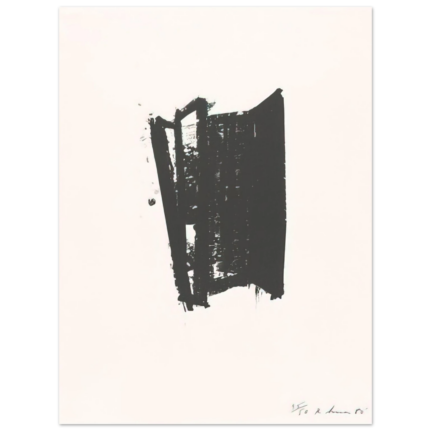 Richard Serra - SKETCH 6 1981 75x100 cm / 30x40inches Fine Art Poster