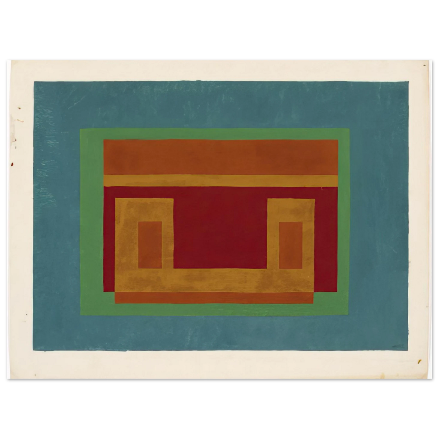 Josef Albers - VARIANT ADOBE 1947 75x100 cm / 30x40inches Fine Art Poster
