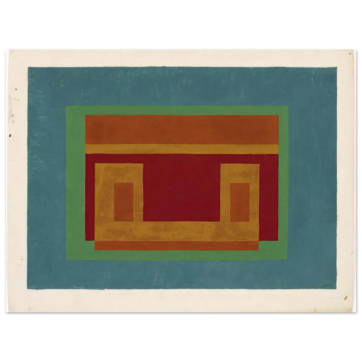 Josef Albers - VARIANT ADOBE 1947 75x100 cm / 30x40inches Fine Art Poster