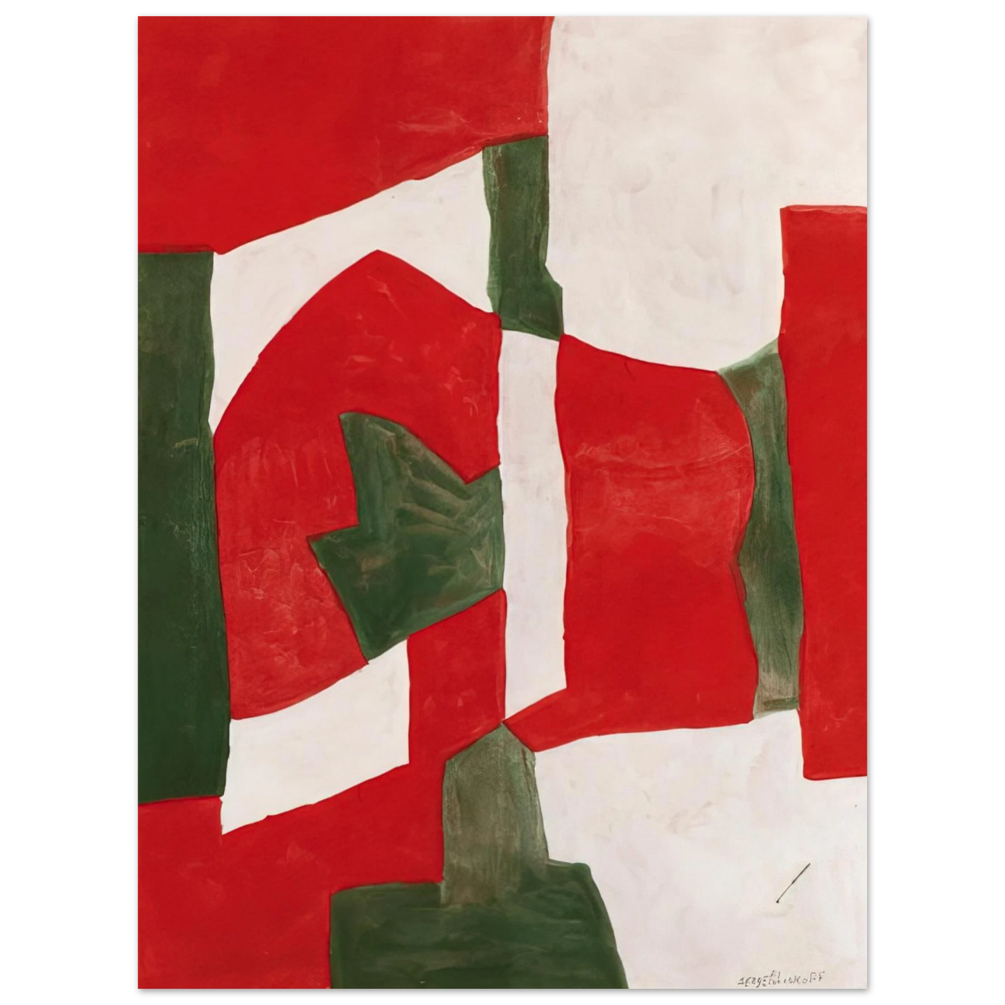 Serge Poliakoff - Untitled - Tachisme 75x100 cm / 30x40inches Fine Art Poster