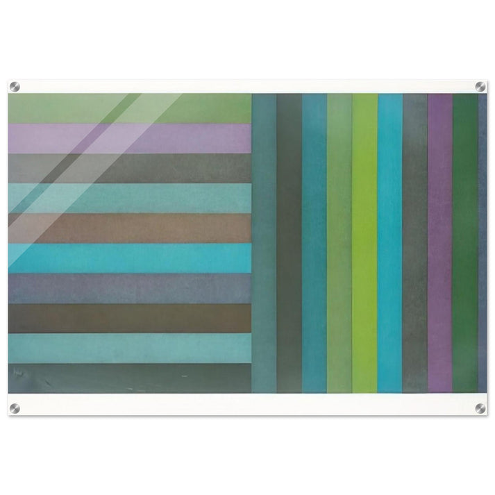 Horizontal Colour Bands and Vertical Colour Bands I - Sol LeWitt Acrylic Print - 70x100 cm / 28x40″ inches