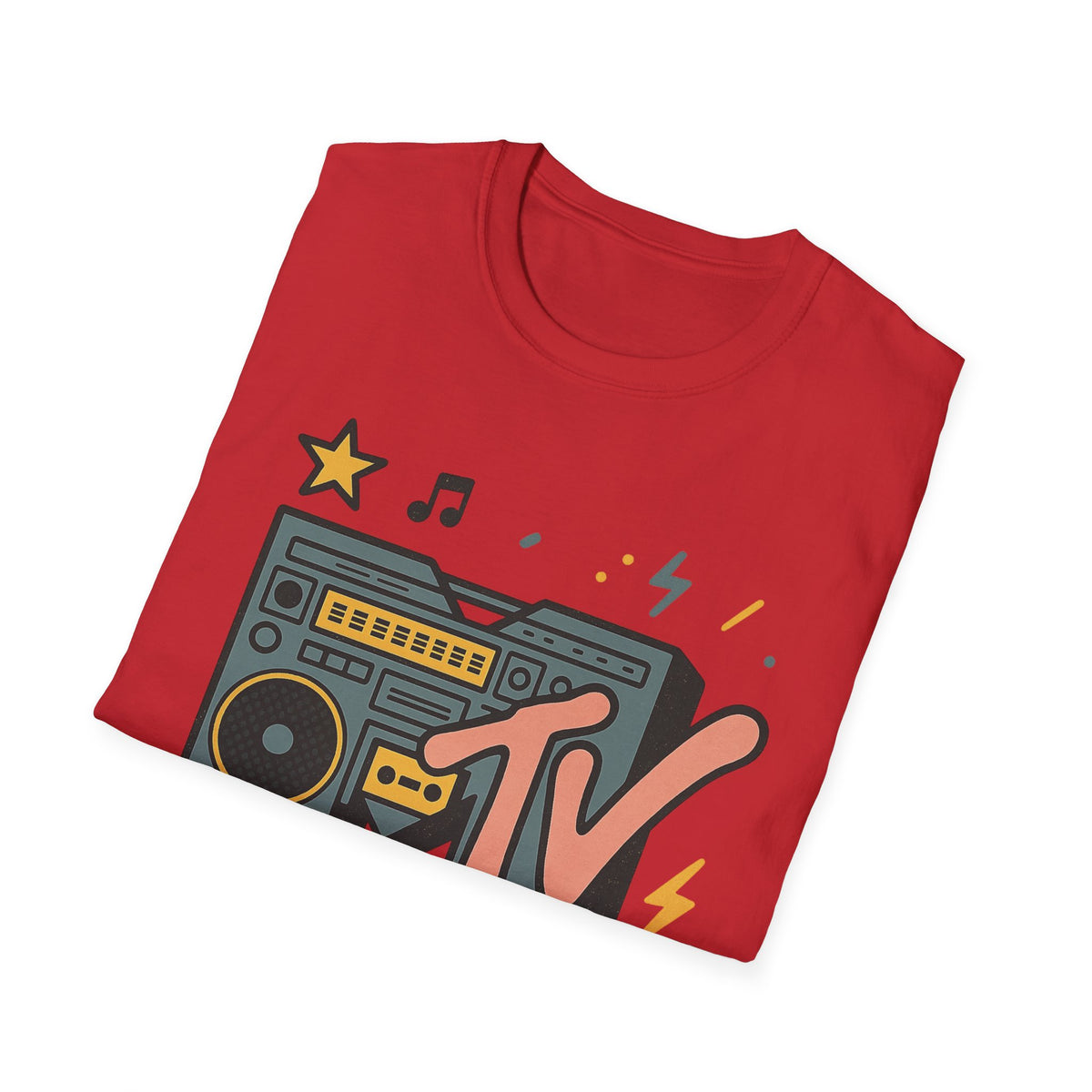 Retro MTV Vintage Luipaardprint Muziek Televisie Grafisch T-shirt 80s 90s Throwback Unisex Band Shirt Dierenprint Rockstijl T-Shirt