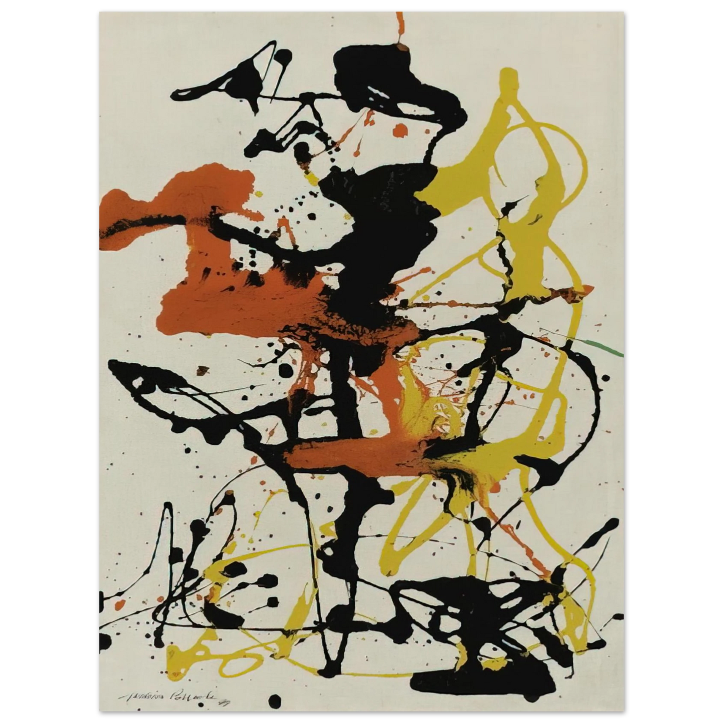 Jackson Pollock - NUMBER 26 1949 75x100 cm / 30x40inches Fine Art Poster