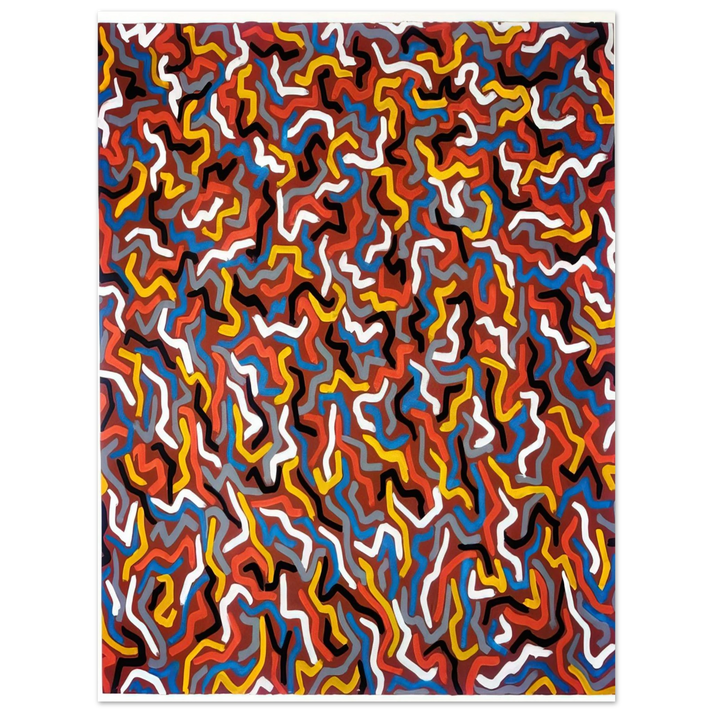 Sol LeWitt - Squiggles 75x100 cm / 30x40inches Fine Art Poster
