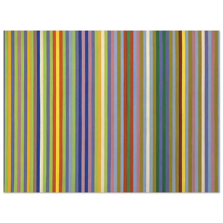 Gene Davis - Lemon Ice - 1965 75x100 cm / 30x40inches Fine Art Poster