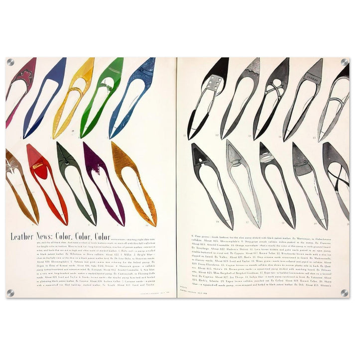 Shoe Advertisement for I.Miller Harper's Bazzar - Andy Warhol Acrylic Print - 70x100 cm / 28x40″ inches