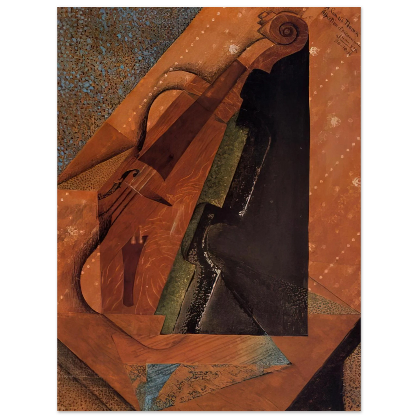 Juan Gris - THE VIOLIN 1914 75x100 cm / 30x40inches Fine Art Poster