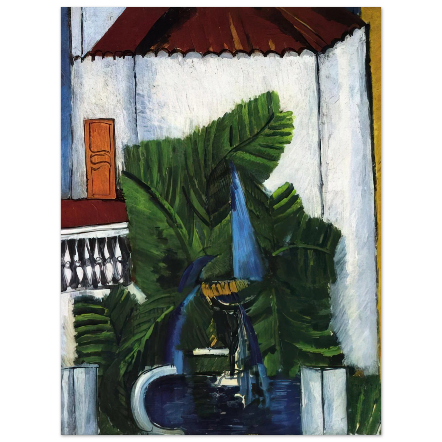 Raoul Dufy - FOUNTAIN IN AVIGNON 1913 75x100 cm / 30x40inches Fine Art Poster