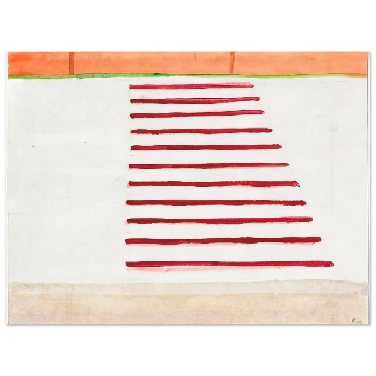 Raoul De Keyser - Untitled - 2002 75x100 cm / 30x40inches Fine Art Poster