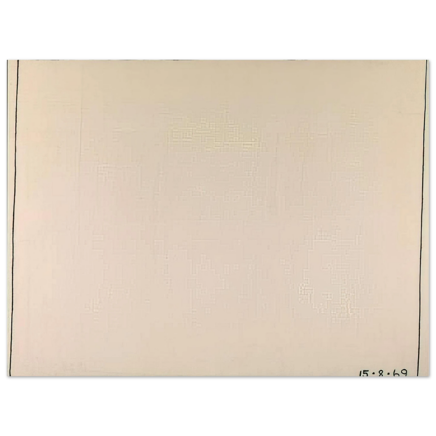 Bob Law - Nothing to be Afraid Of IV 15.8.69 - 1969 75x100 cm / 30x40inches Fine Art Poster