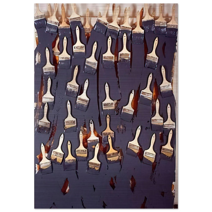 Untitled - 2000 - Arman Brushed Aluminum Print - 70x100 cm / 28x40 inches | Arman Aluminum Print | Arman Prints
