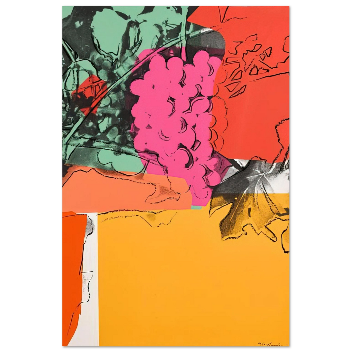 Andy Warhol - Grapes #1 Fine Art Poster