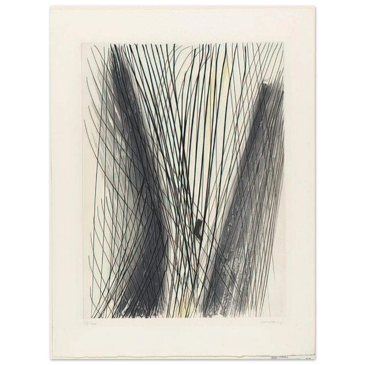 Hans Hartung - #18 - 1953 75x100 cm / 30x40inches Fine Art Poster