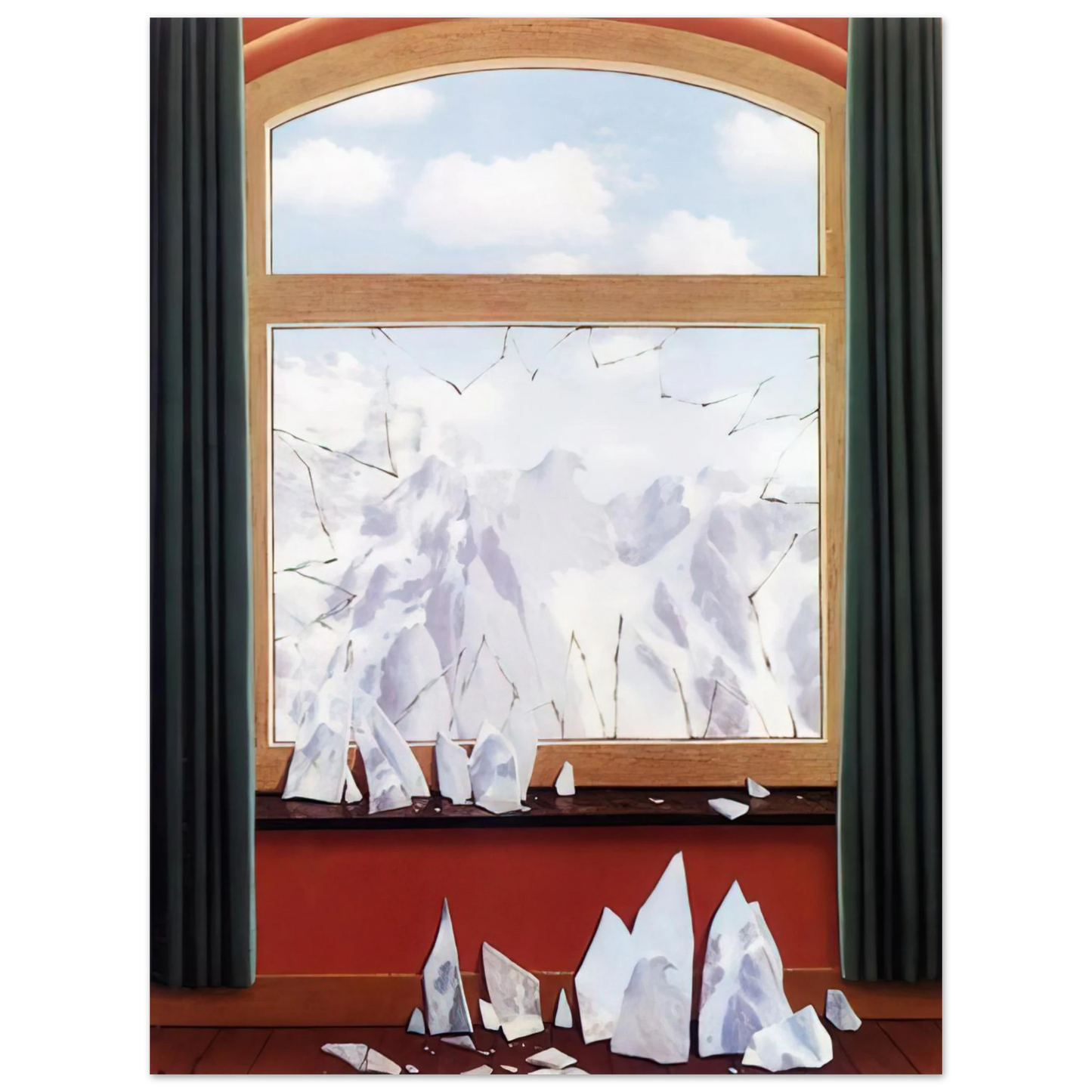 Rene Magritte - THE DOMAIN OF ARNHEIM 1949 75x100 cm / 30x40inches Fine Art Poster
