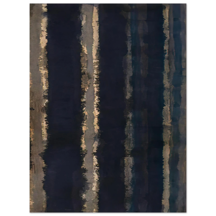 Yun Hyong-keun - Burnt Umber and Ultramarine - 1978 75x100 cm / 30x40inches Fine Art Poster