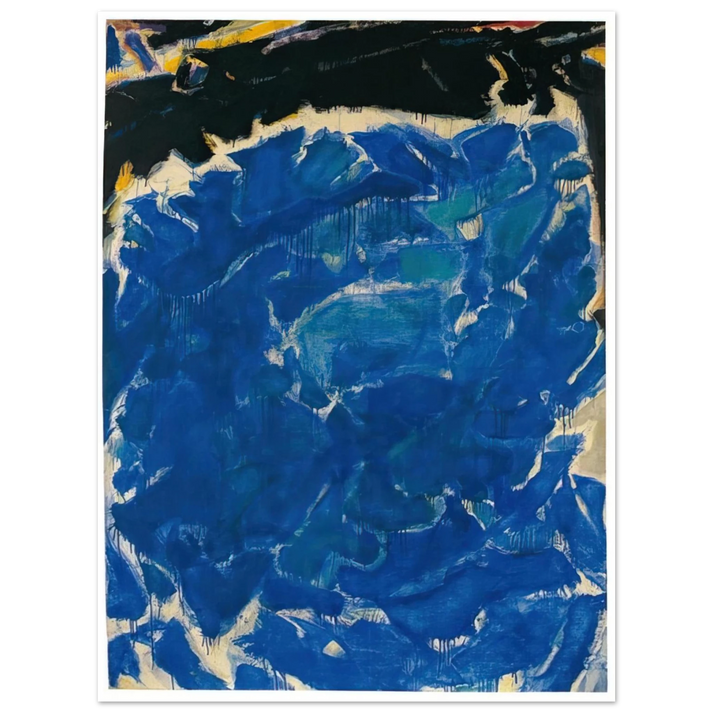 Sam Francis - Deep Blue and Black 75x100 cm / 30x40inches Fine Art Poster