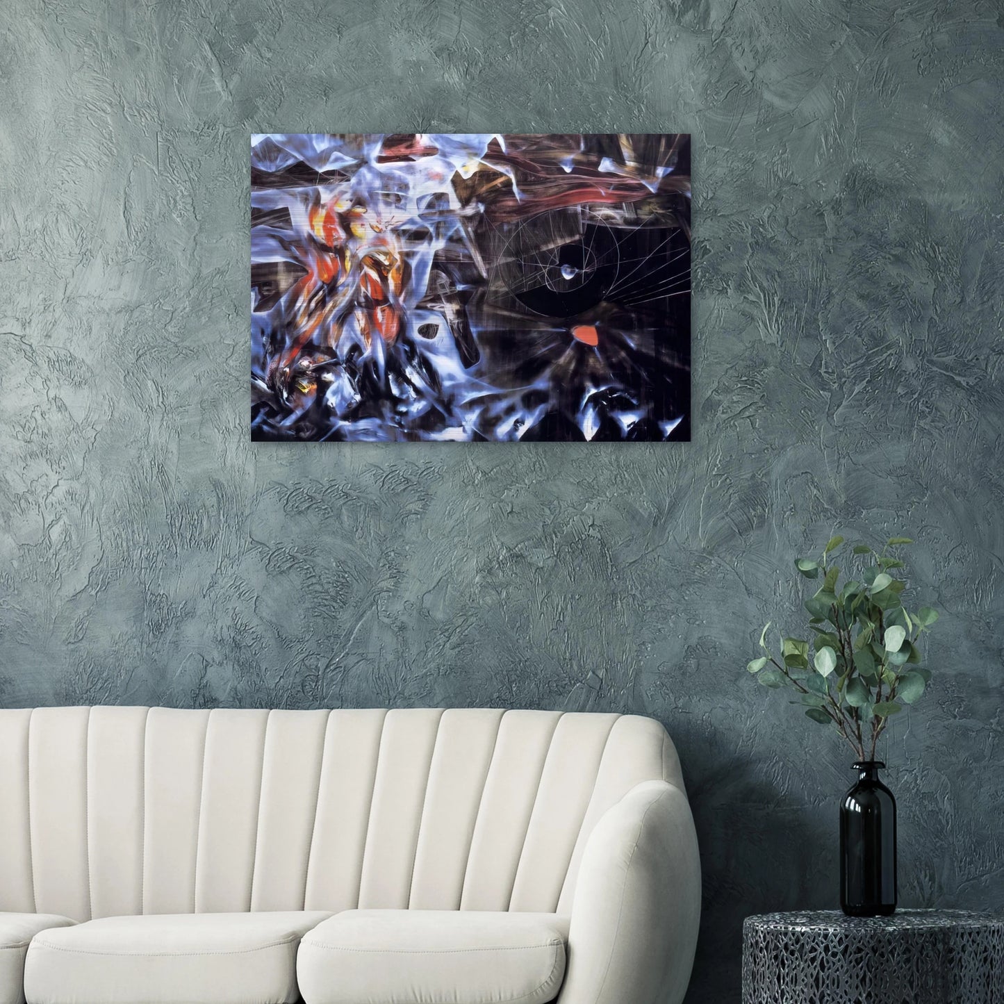 DISASTERS OF MYSTICISM - Roberto Matta Brushed Aluminum Print - 70x100 cm / 28x40 inches | Roberto Matta Aluminum Print | Roberto Matta Prints