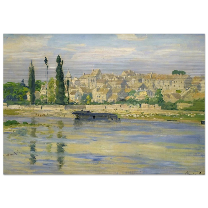 Carrieres-Saint-Denis - claude monet Brushed Aluminum Print - 70x100 cm / 28x40 inches | claude monet Aluminum Print | claude monet Prints