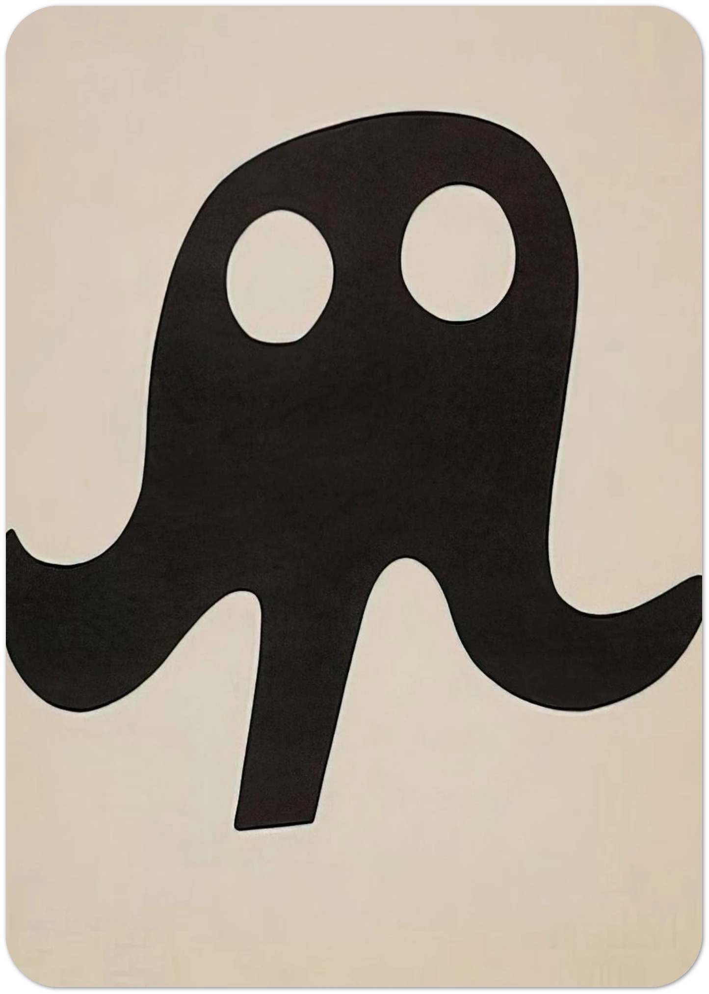 Mustache Hat By Jean Arp Pack of 10 Post Cards | Jean Arp Post Cards | A6 (10.5 x 14.8 cm) - 4.1 x 5.8 inches