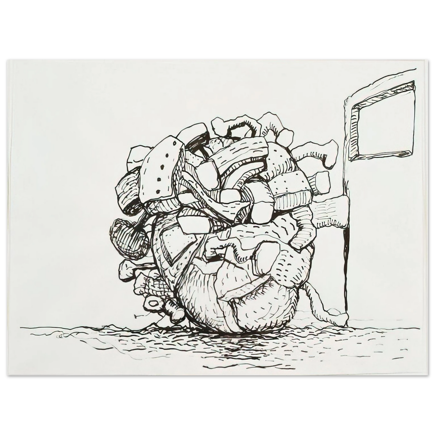 Philip Guston - UNTITLED 1 75x100 cm / 30x40inches Fine Art Poster