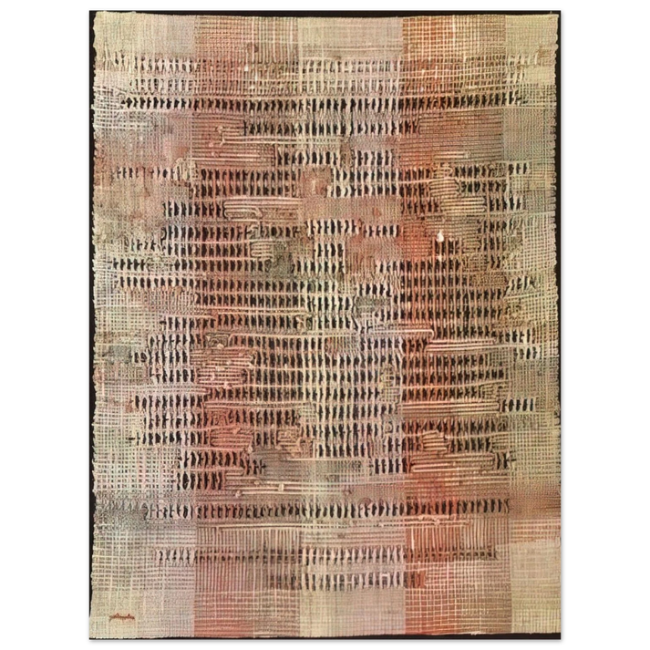 Anni Albers - DEVELOPMENT IN ROSE II 1952 75x100 cm / 30x40inches Fine Art Poster
