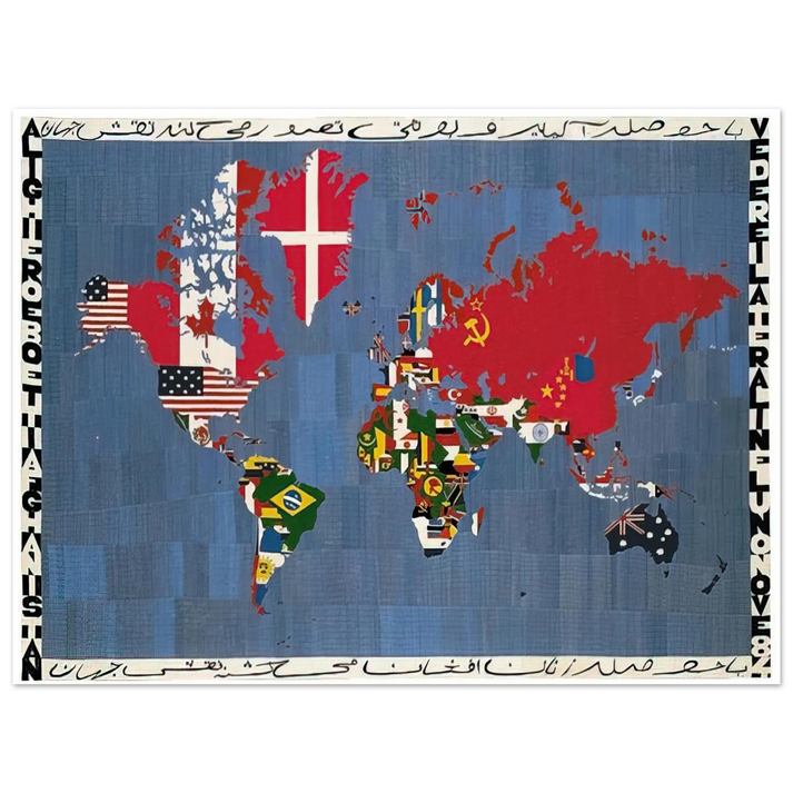 Alighiero Boetti - MAPPA 1978 75x100 cm / 30x40inches Fine Art Poster