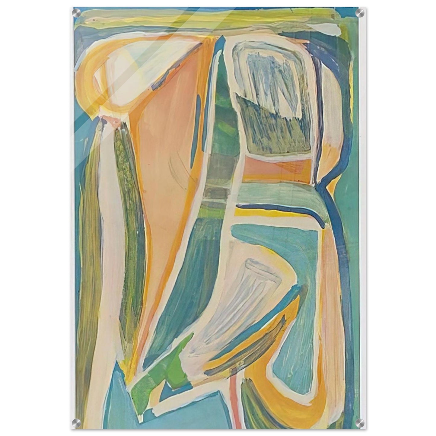 Untitled - Lyrical Abstraction - Bram van Velde Acrylic Print - 70x100 cm / 28x40″ inches | Bram van Velde Wall Art | Bram van Velde Prints