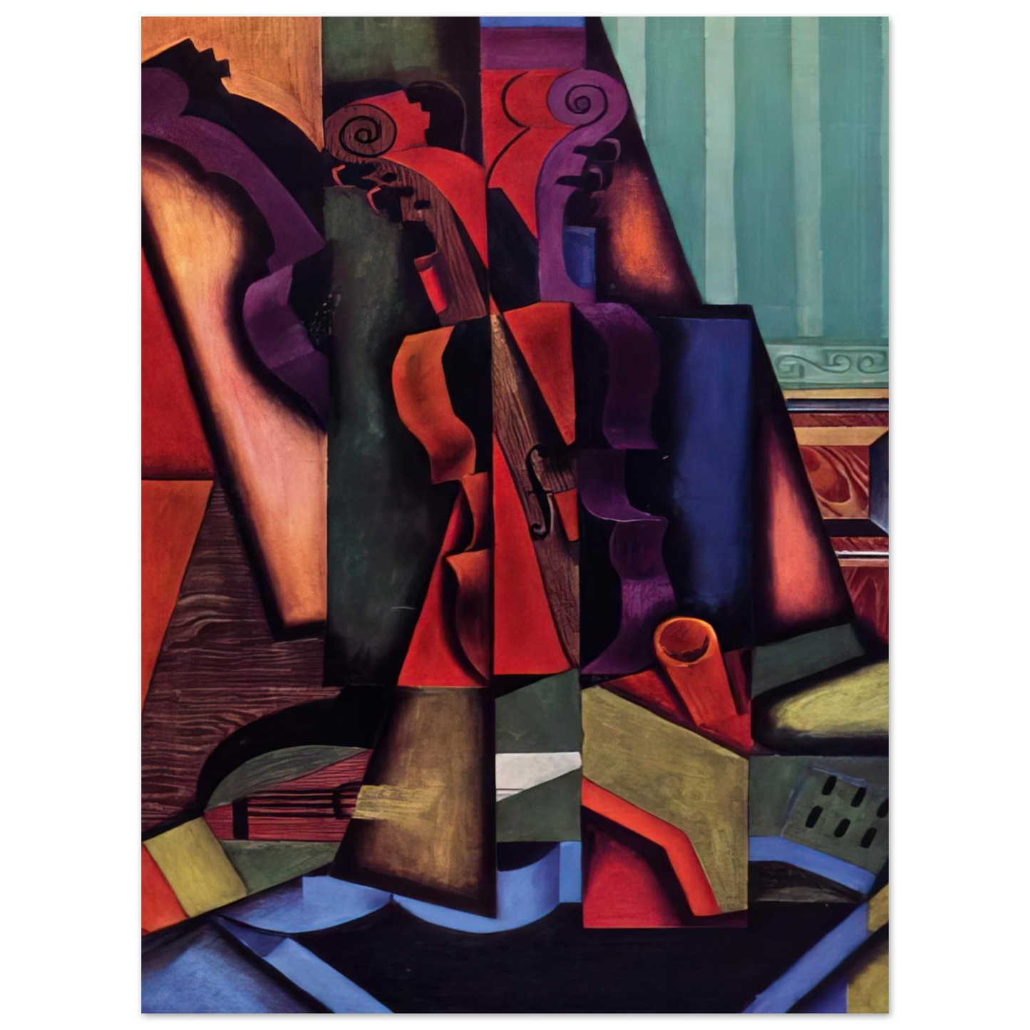 Juan Gris - VIOLIN AND GUITAR 1913 75x100 cm / 30x40inches Fine Art Poster