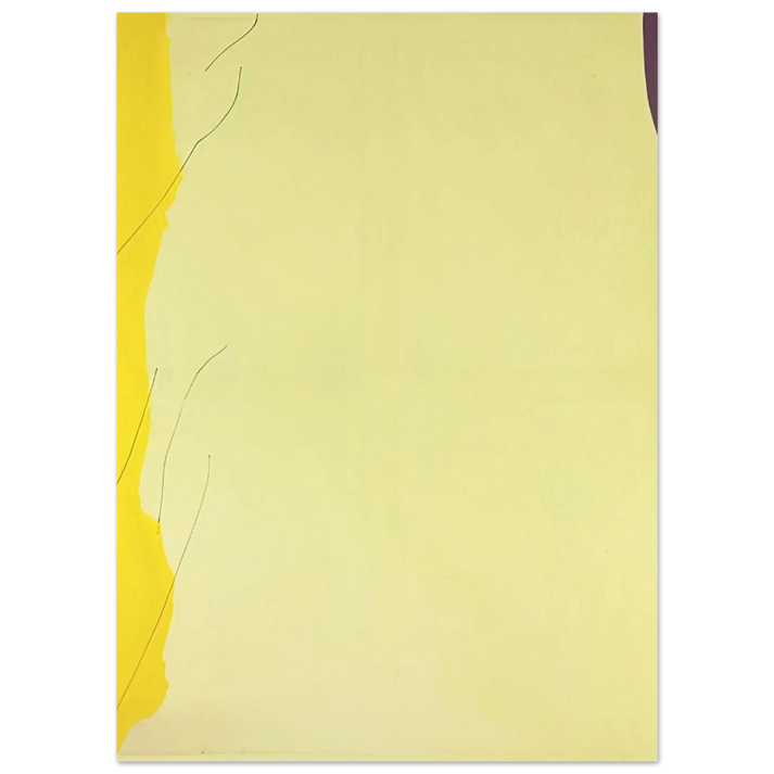 Helen Frankenthaler - Distillation - 1973 Wall art - A2 (42 x 59.4 cm) - Premium Wooden Framed Poster With Fine Art Paper - Black frame