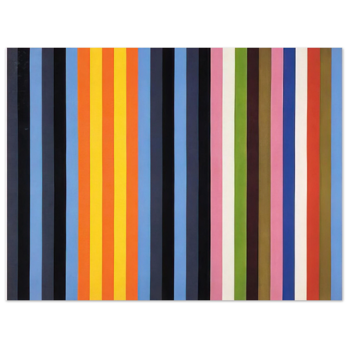 Gene Davis - Flower Machine - 1964 75x100 cm / 30x40inches Fine Art Poster