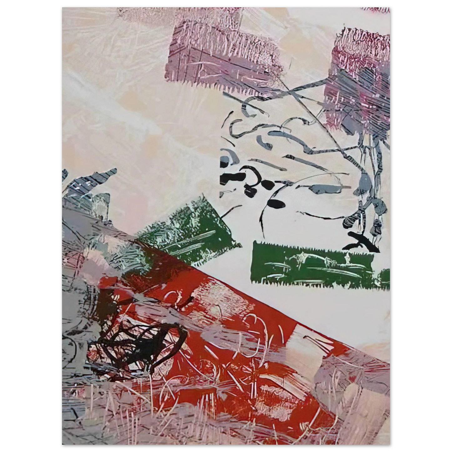 Jean-Paul Riopelle - Lithograph 1968 75x100 cm / 30x40inches Fine Art Poster