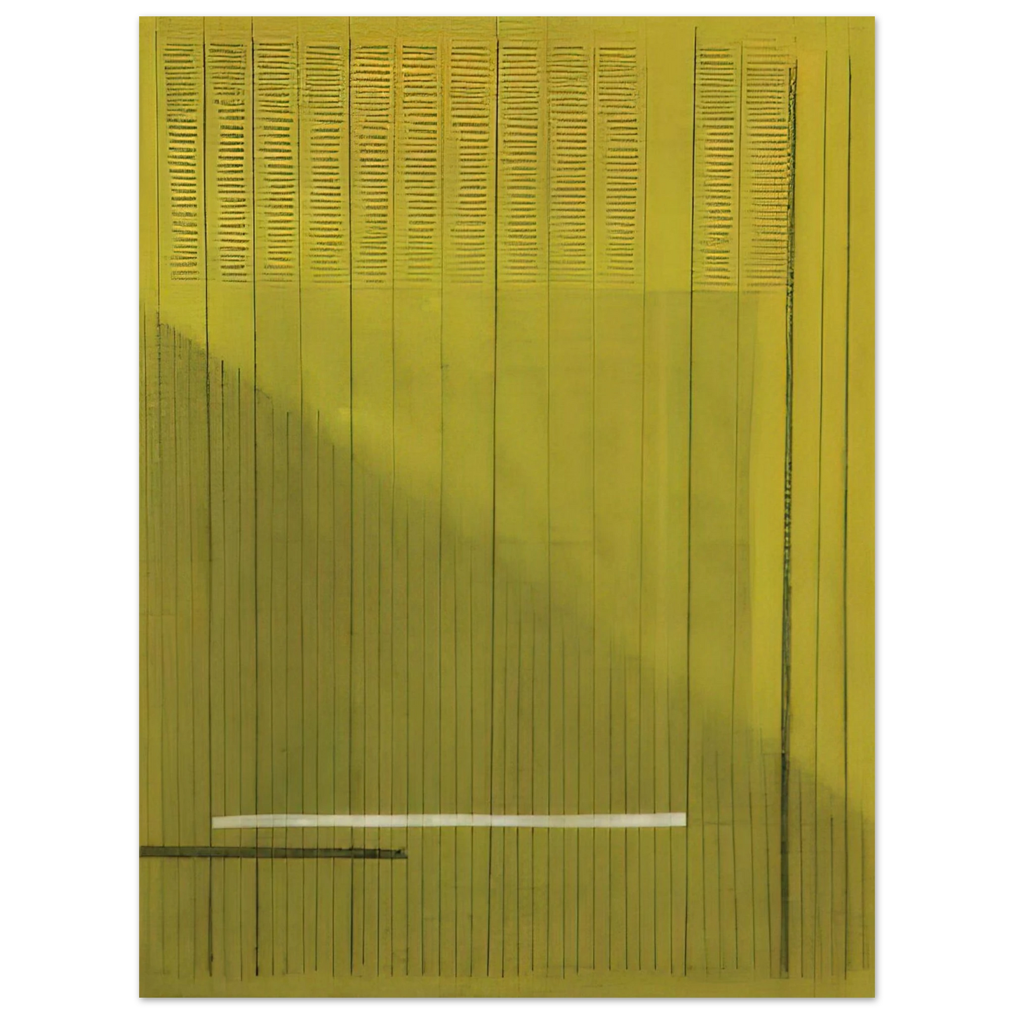 Bice Lazzari - Grigio Giallo Gray and Yellow - 1966 75x100 cm / 30x40inches Fine Art Poster