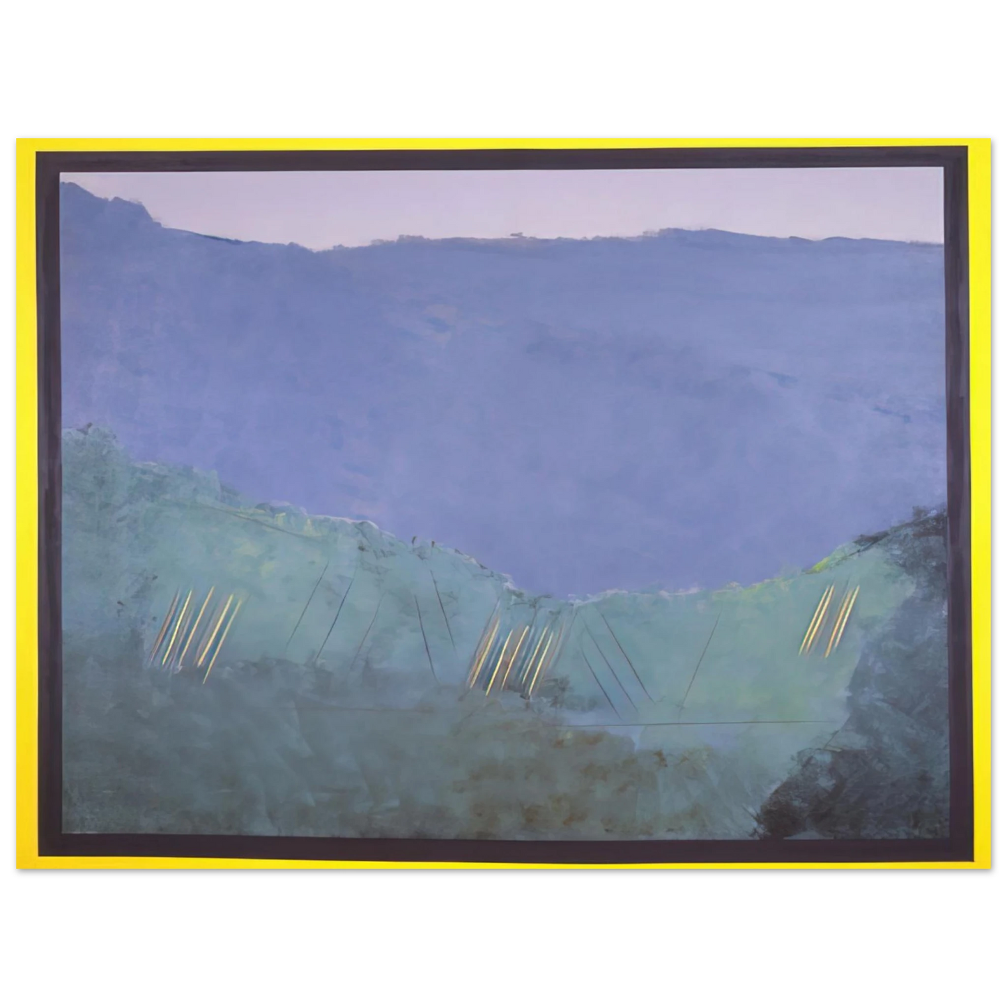 Ronnie Landfield - Cheat River - 1968 75x100 cm / 30x40inches Fine Art Poster