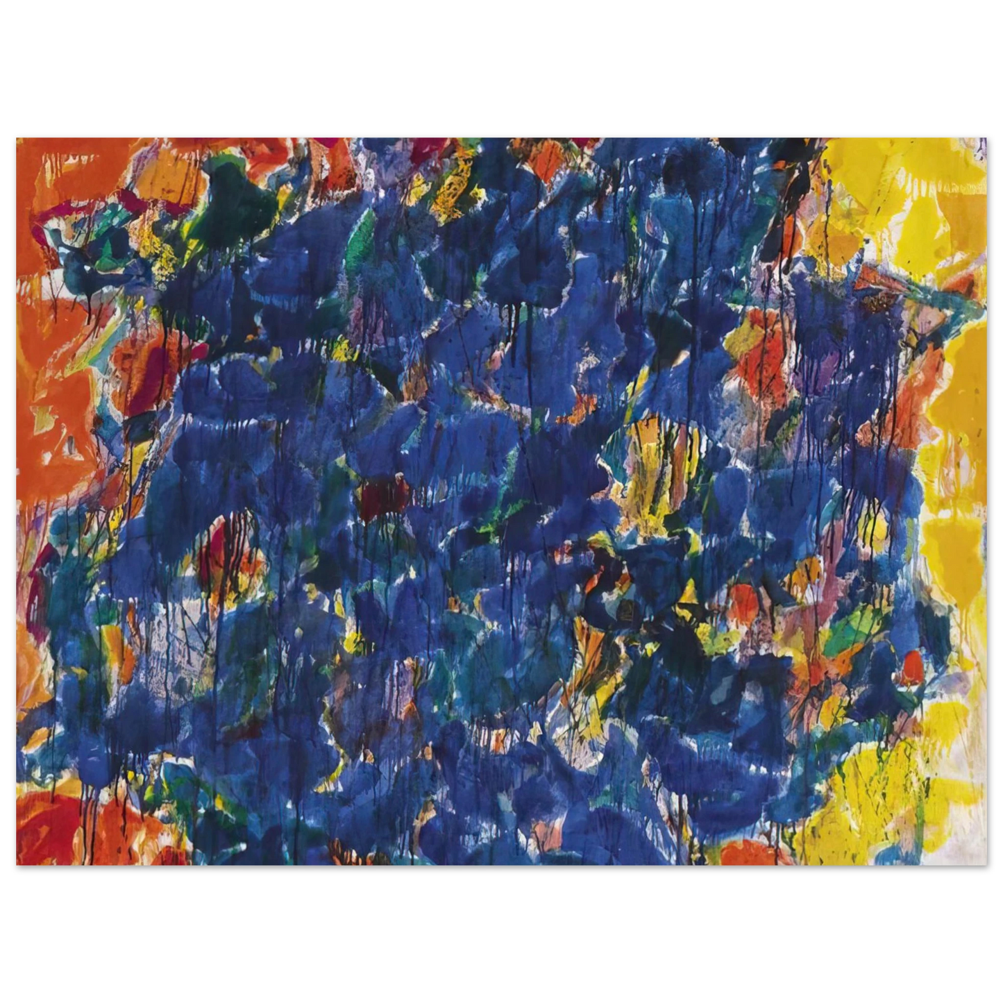 Sam Francis - Reefs 75x100 cm / 30x40inches Fine Art Poster