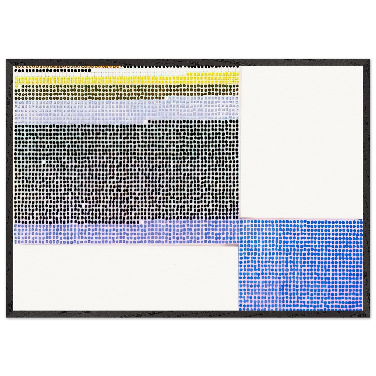 Original Fibonacci - 2001 - Jennifer Bartlett 70x100 cm / 28x40 inches Framed Art Print – Black Wooden Frame