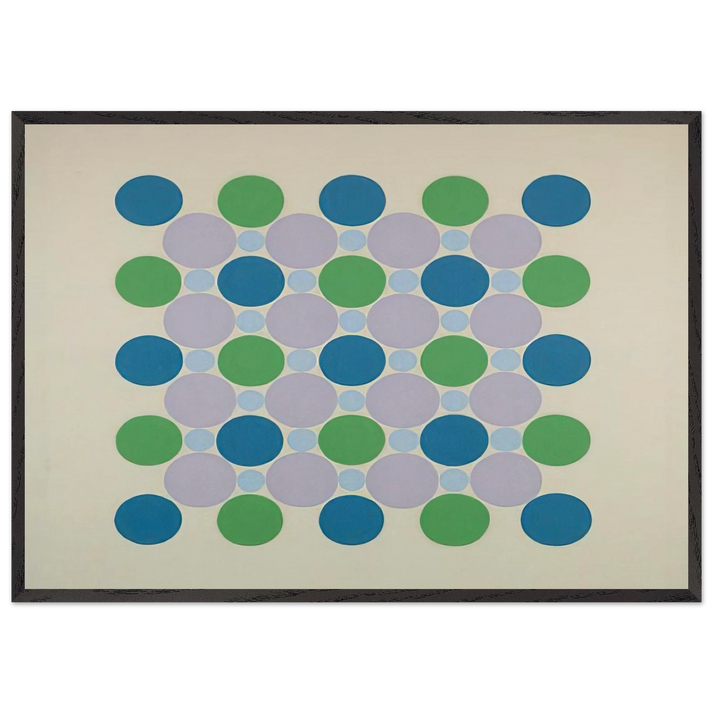 Four Blue Five - 1962 - Thomas Downing 70x100 cm / 28x40 inches Framed Art Print – Black Wooden Frame