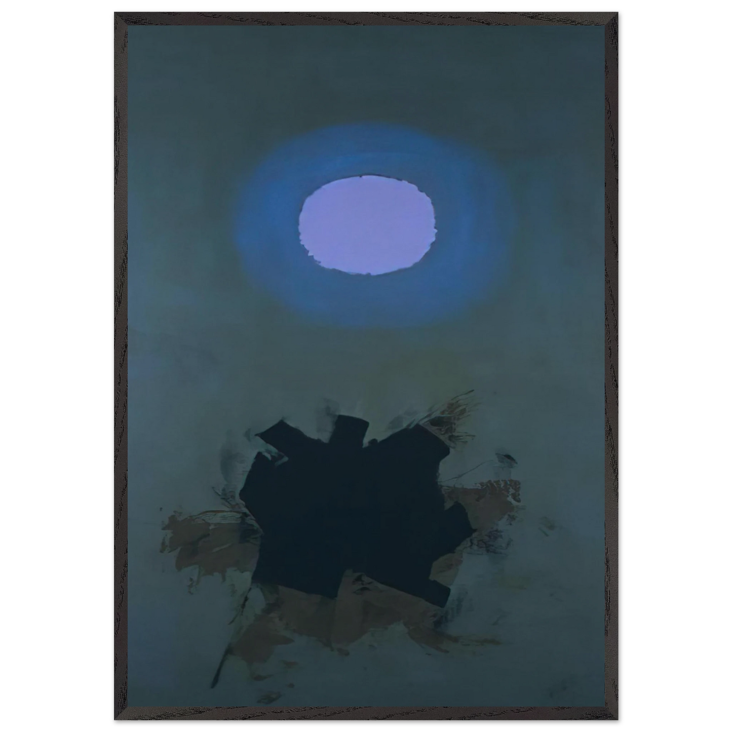 Orb - 1964 - Adolph Gottlieb 70x100 cm / 28x40 inches Framed Art Print – Black Wooden Frame