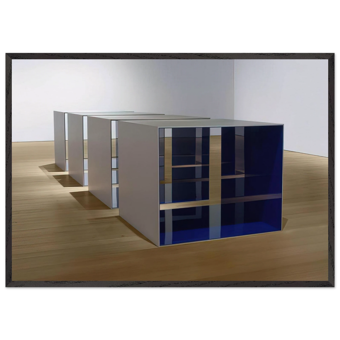 Untitled - 1969 N4 - Donald Judd 70x100 cm / 28x40 inches Framed Art Print – Black Wooden Frame