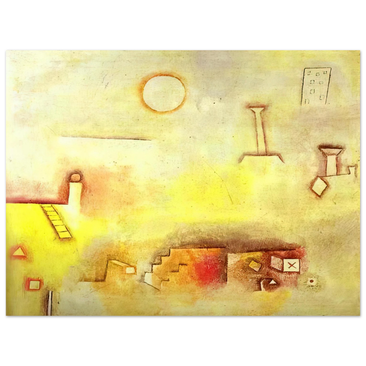 Paul Klee - RECONSTRUCTING 1926 75x100 cm / 30x40inches Fine Art Poster