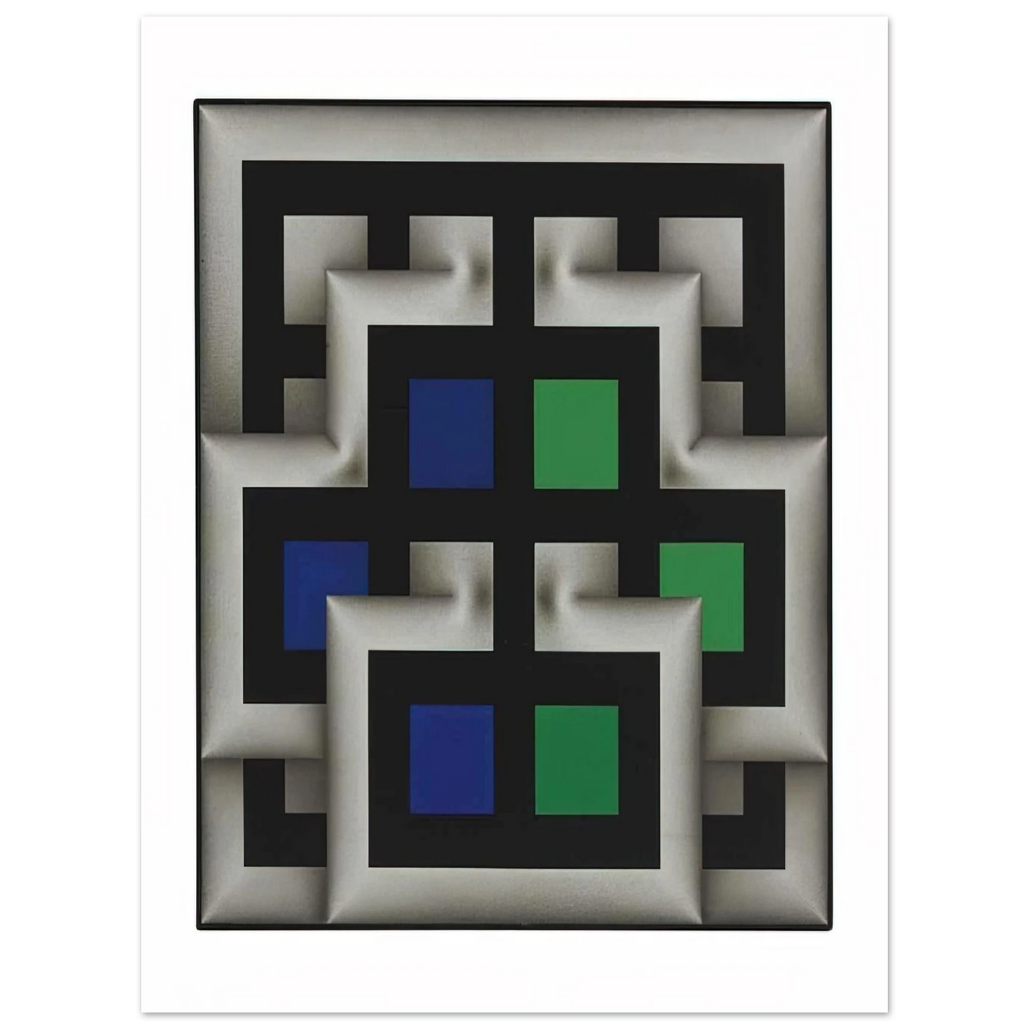 Omar Rayo - Sararas XX - 1981 75x100 cm / 30x40inches Fine Art Poster