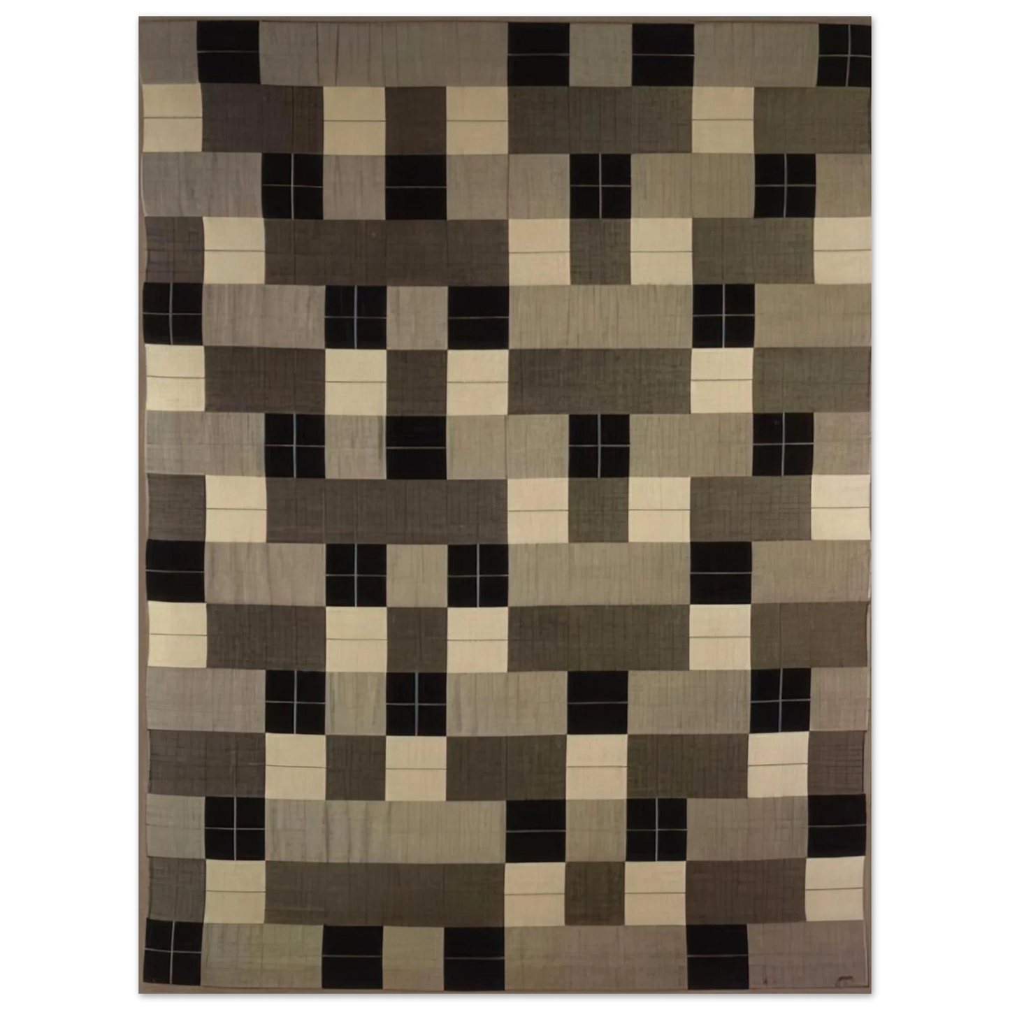 Anni Albers - BLACK WHITE GRAY 1964 75x100 cm / 30x40inches Fine Art Poster