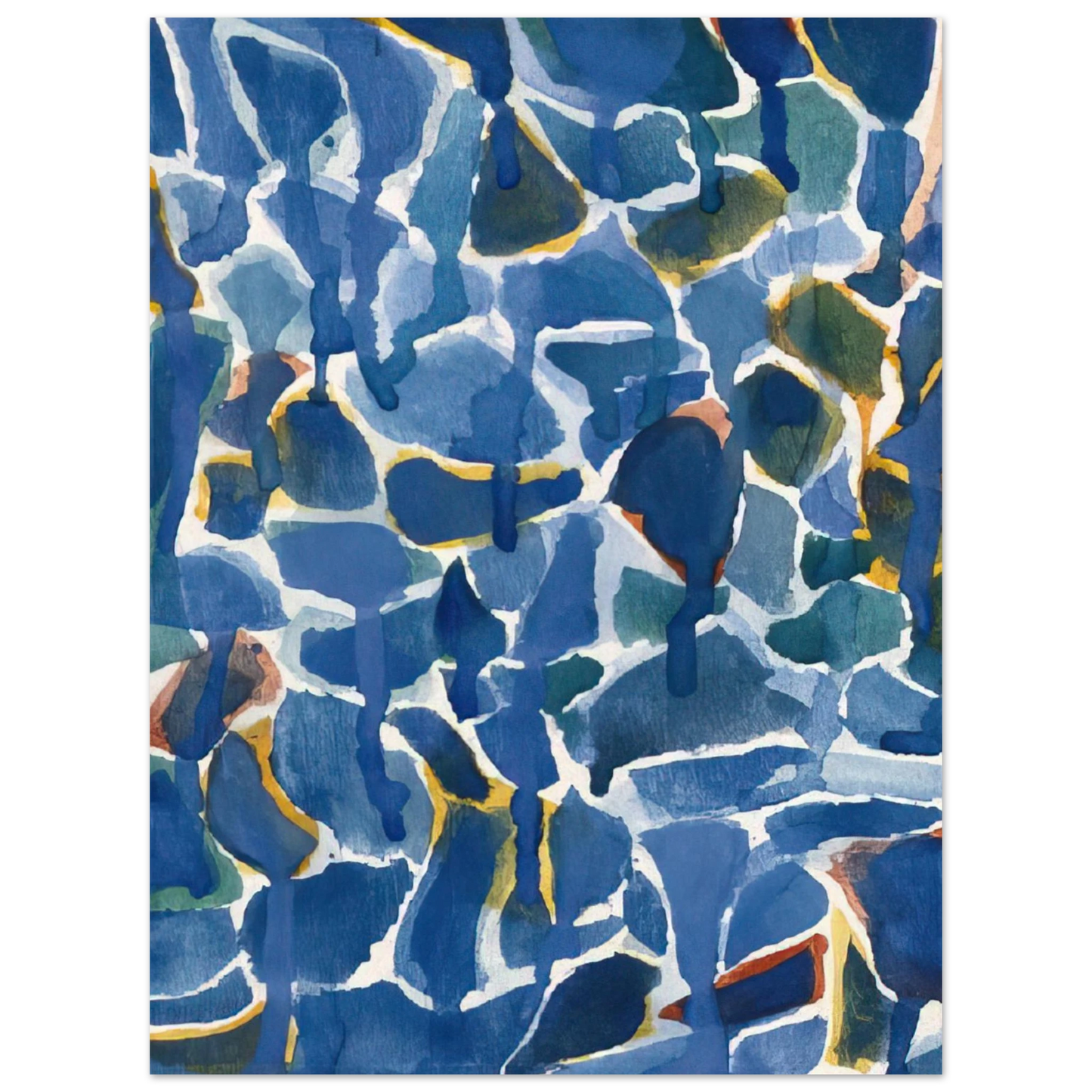 Sam Francis - Untitled SF54-077 75x100 cm / 30x40inches Fine Art Poster