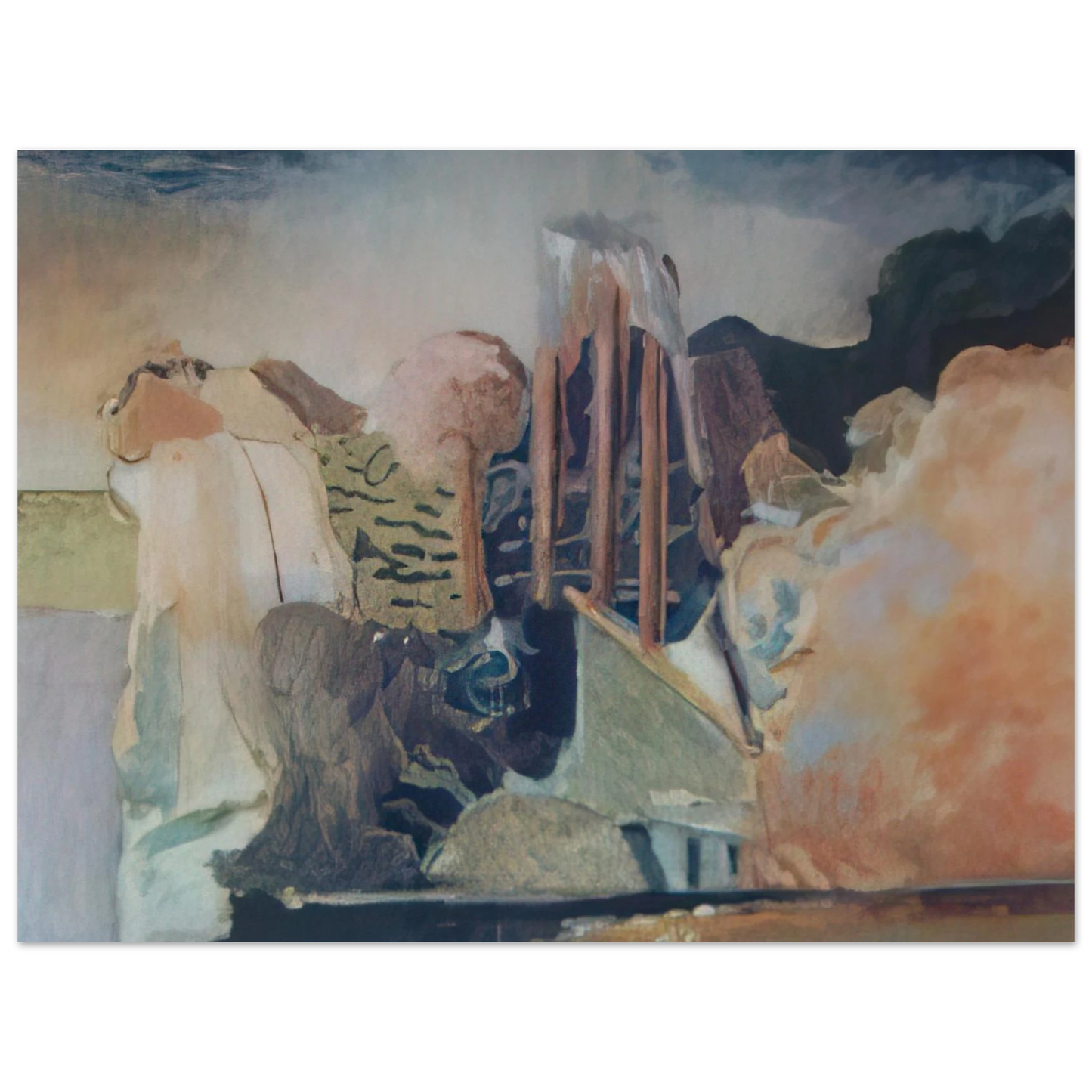 Menez - unknow ntitle - Lyrical Abstraction 75x100 cm / 30x40inches Fine Art Poster