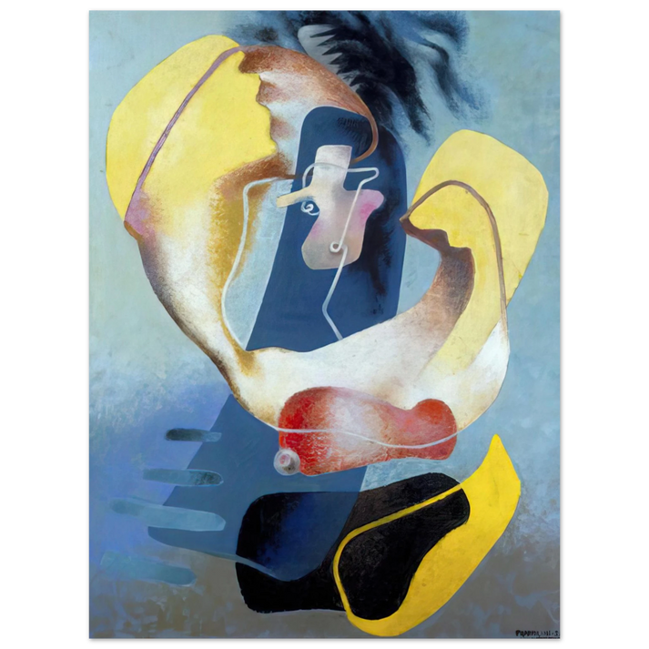 Enrico Prampolini - FIGURA NELLO SPAZIO I 1937 75x100 cm / 30x40inches Fine Art Poster