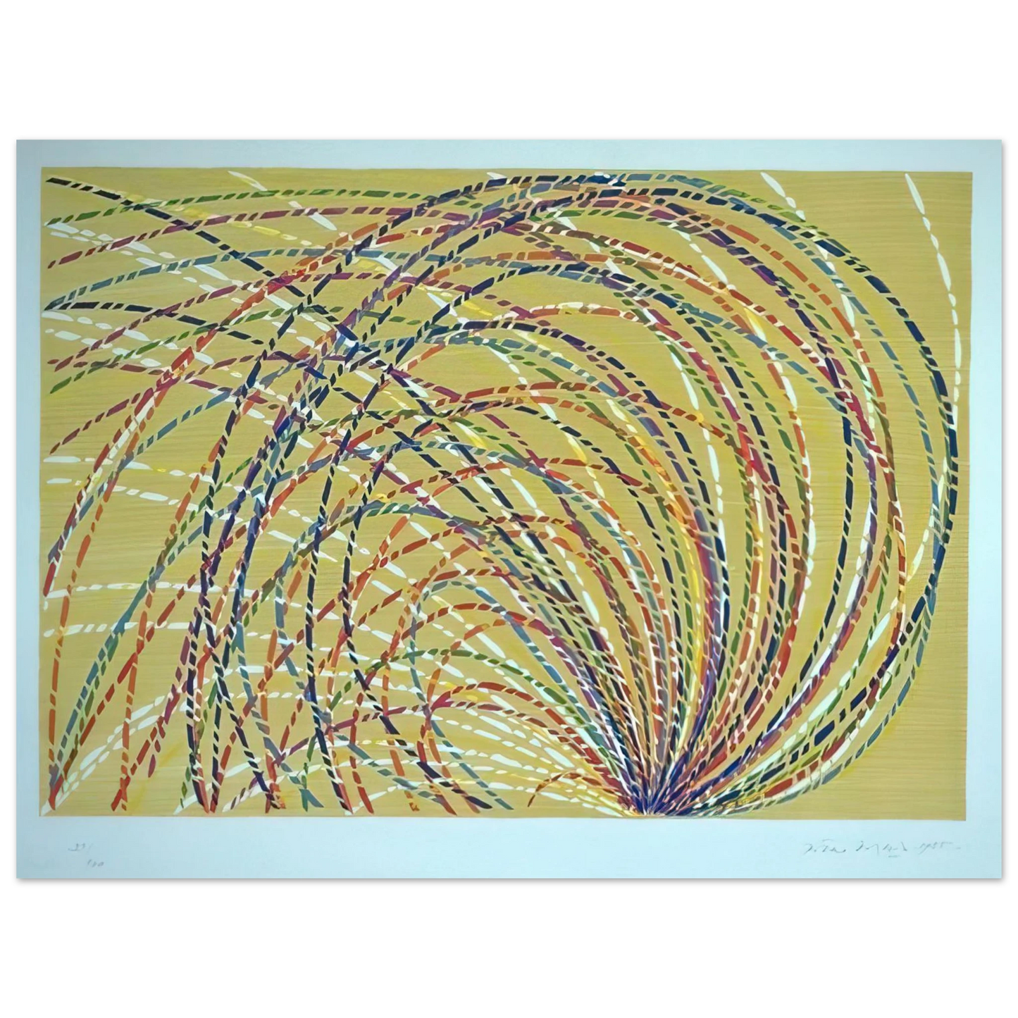 Piero Dorazio - Aurora - 1985 75x100 cm / 30x40inches Fine Art Poster